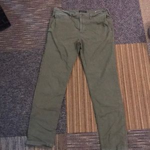 dark green chinos